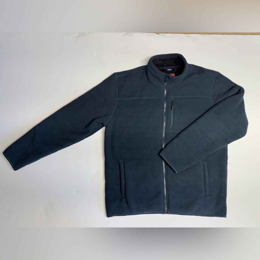 32 Degrees Men's Dark Blue Zip-Up Sweater